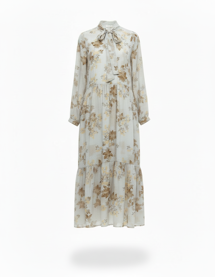 Randa Floral Maxi Dress – V-Neck  Elora
