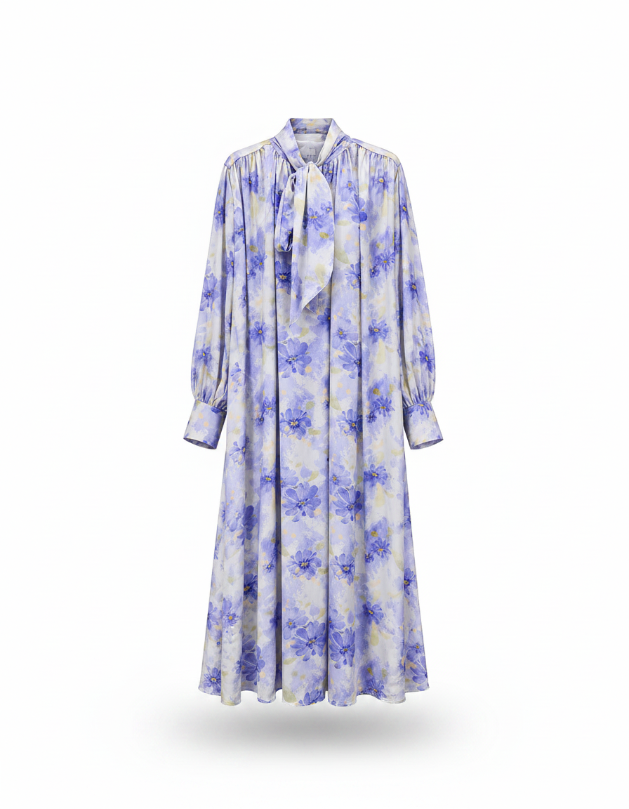 Reem Floral Maxi Dress – Long Sleeve  Elora