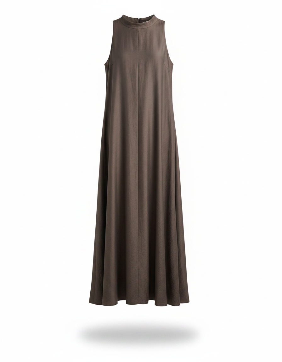 Arwa Viscose Maxi Dress – Sleeveless  Elora
