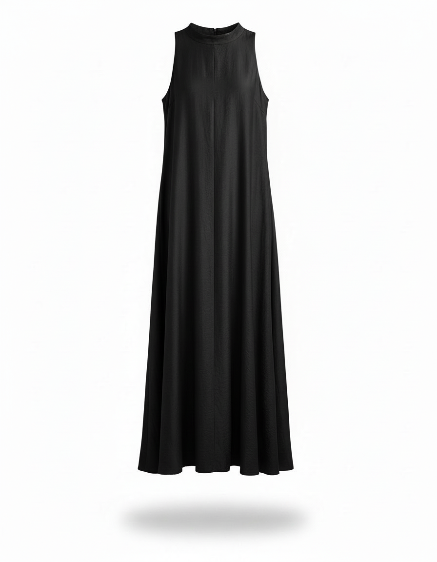 Arwa Viscose Maxi Dress – Sleeveless  Elora