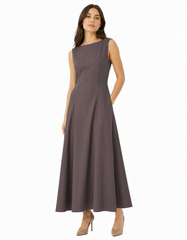 Asma Cotton Maxi Dress – Slim Fit Sleeveless  Elora