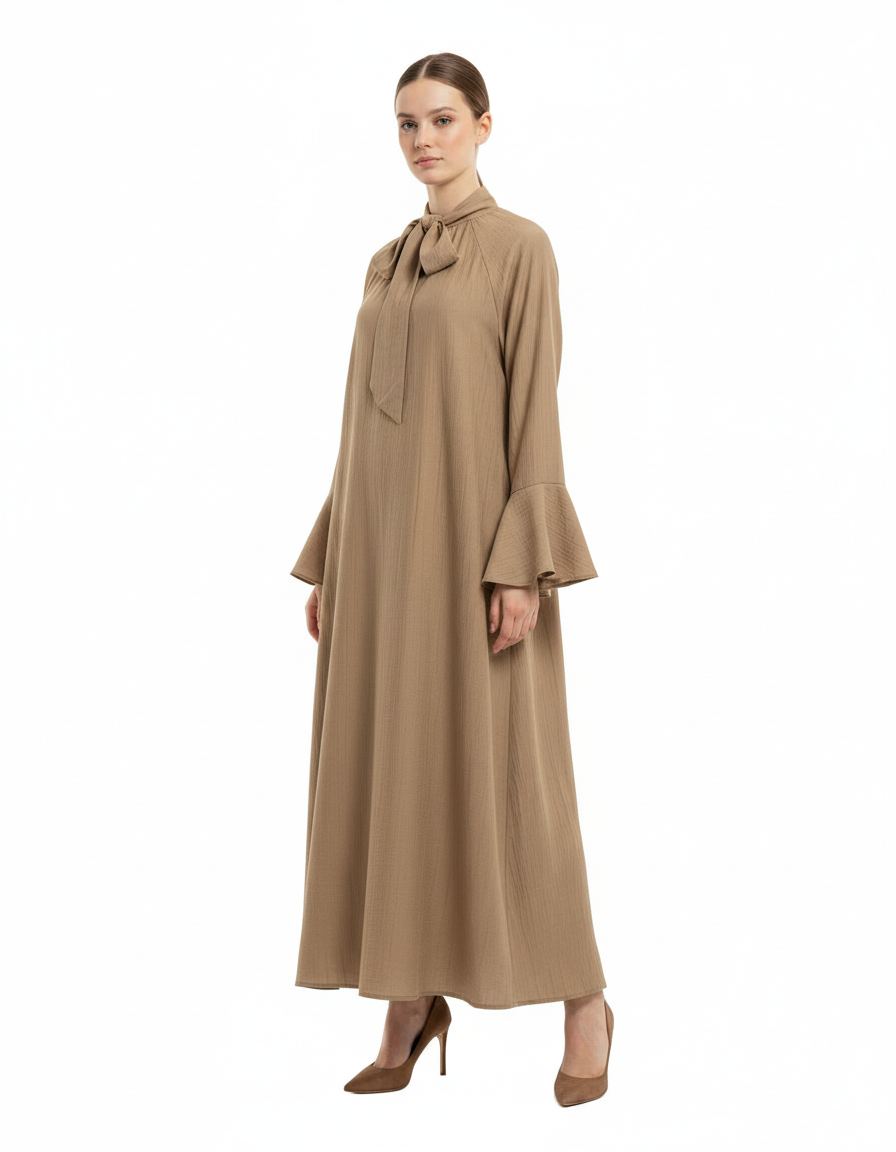 Buthaina Everyday Maxi Dress – Pull-On V-Neck  Elora