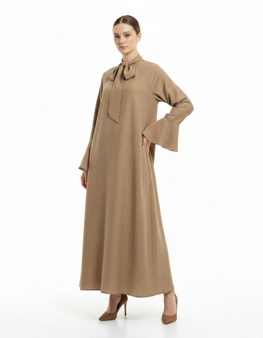 Buthaina Everyday Maxi Dress – Pull-On V-Neck  Elora