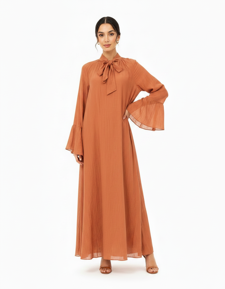 Buthaina Everyday Maxi Dress – Pull-On V-Neck  Elora