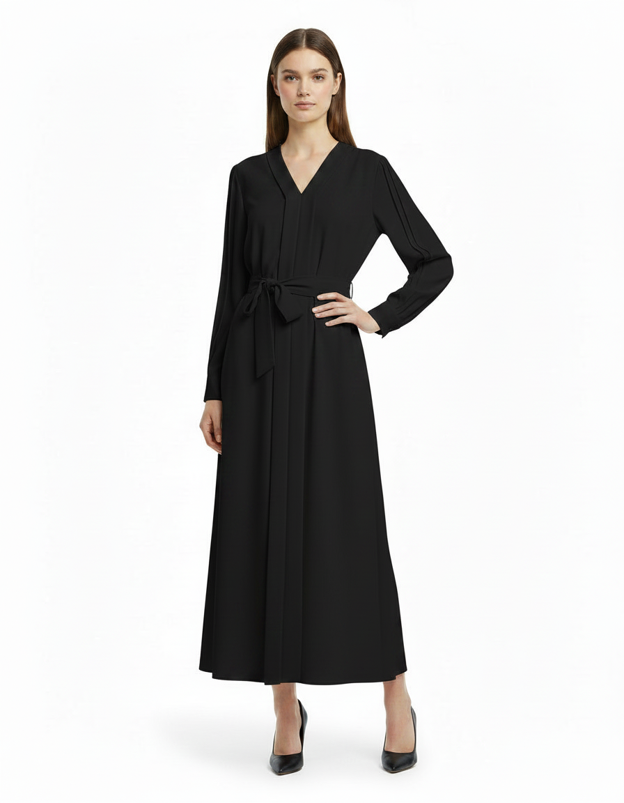 Fayrouz Everyday Maxi Dress – Pull-On V-Neck  Elora