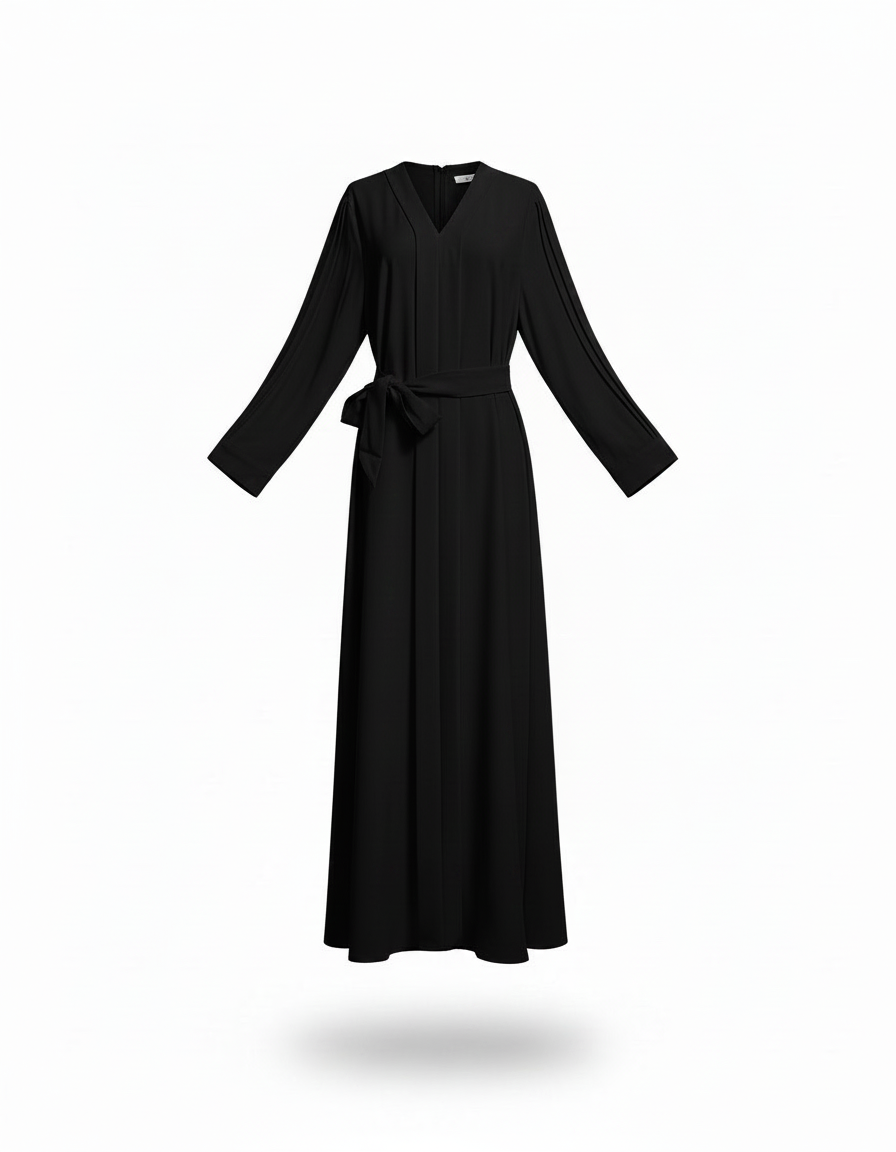 Fayrouz Everyday Maxi Dress – Pull-On V-Neck  Elora