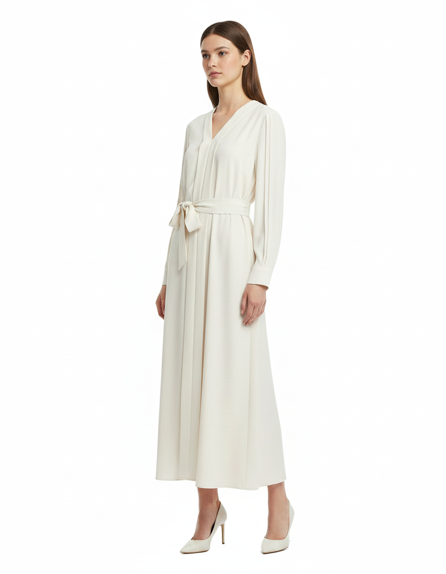 Fayrouz Everyday Maxi Dress – Pull-On V-Neck  Elora