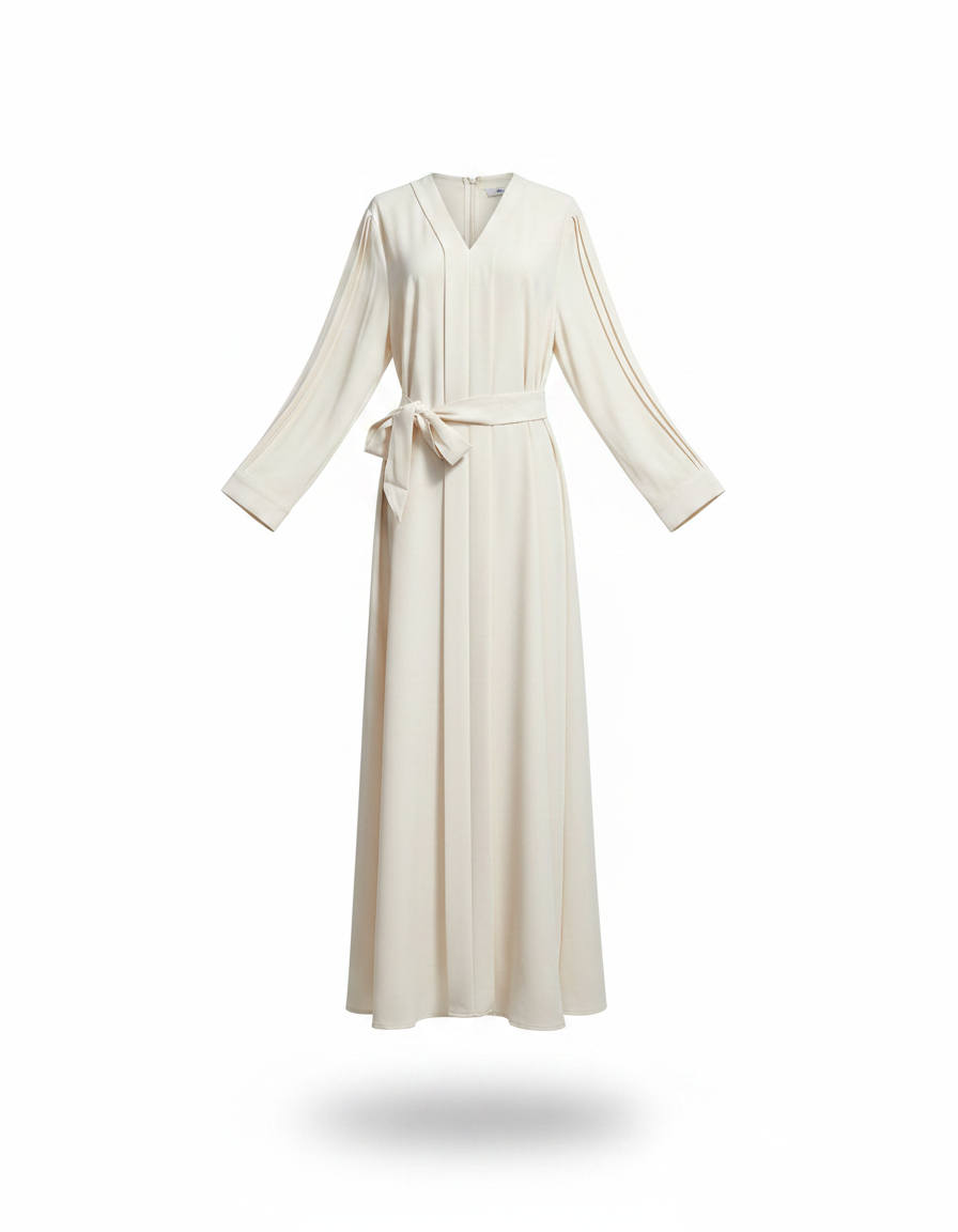 Fayrouz Everyday Maxi Dress – Pull-On V-Neck  Elora