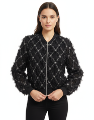 Basma Elegant Cropped Jacket – Long Sleeve  Elora