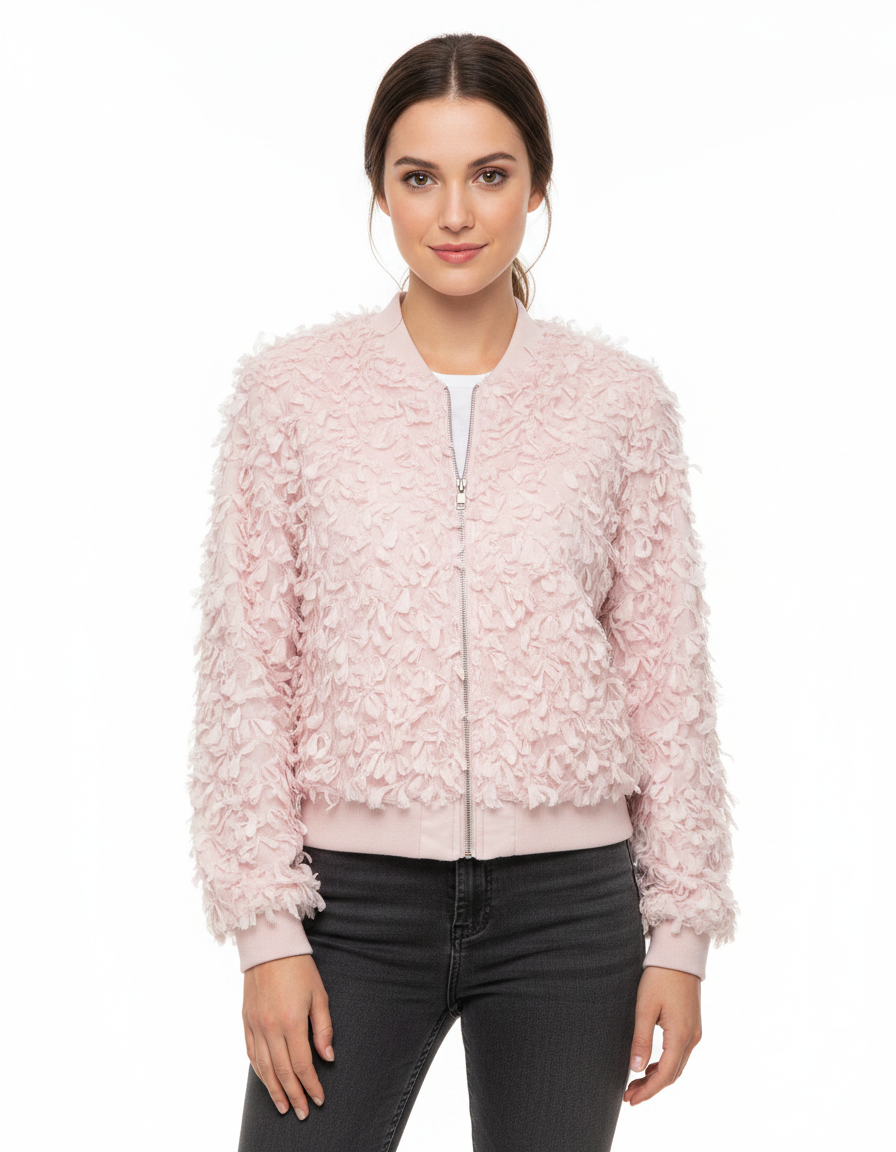 Basma Elegant Cropped Jacket – Long Sleeve  Elora