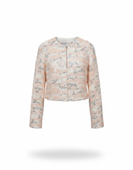Ghina Elegant Cropped Jacket – V-Neck  Elora