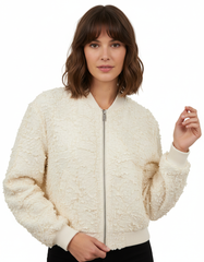 Haifa Leaf Print Cropped Jacket – Long Sleeve  Elora
