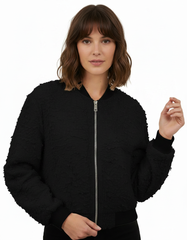 Haifa Leaf Print Cropped Jacket – Long Sleeve  Elora