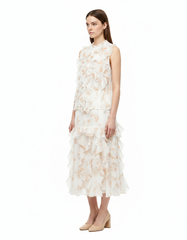 Dima Floral Co-ord Set – Button-Front Sleeveless  Elora