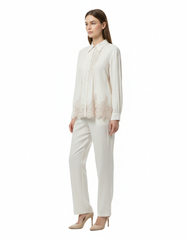 Talia Cotton Co-ord Set – Button-Front Collared  Elora