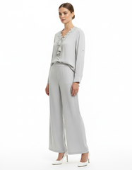 Dalia Cotton Co-ord Set – Button-Front Boat Neck