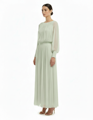 Habiba Elegant Cropped Co-ord Set – Boat Neck  Elora
