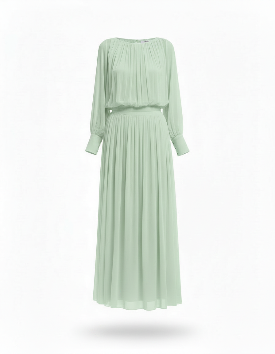 Habiba Elegant Cropped Co-ord Set – Boat Neck  Elora