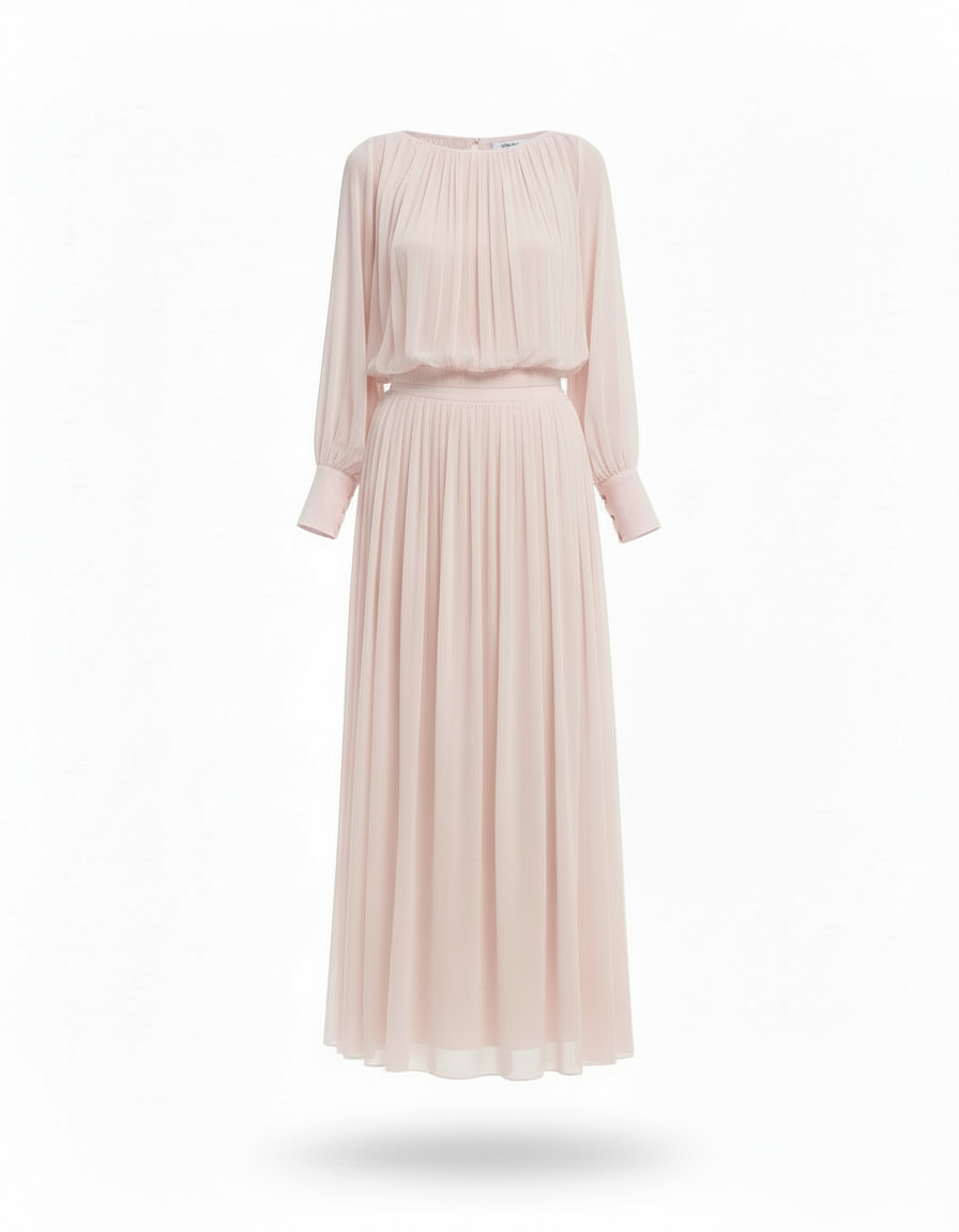 Habiba Elegant Cropped Co-ord Set – Boat Neck  Elora