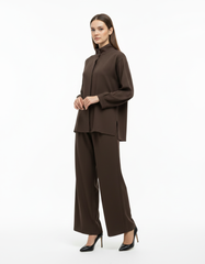 Atheer Everyday Maxi Co-ord Set – Button-Front Long Sleeve  Elora