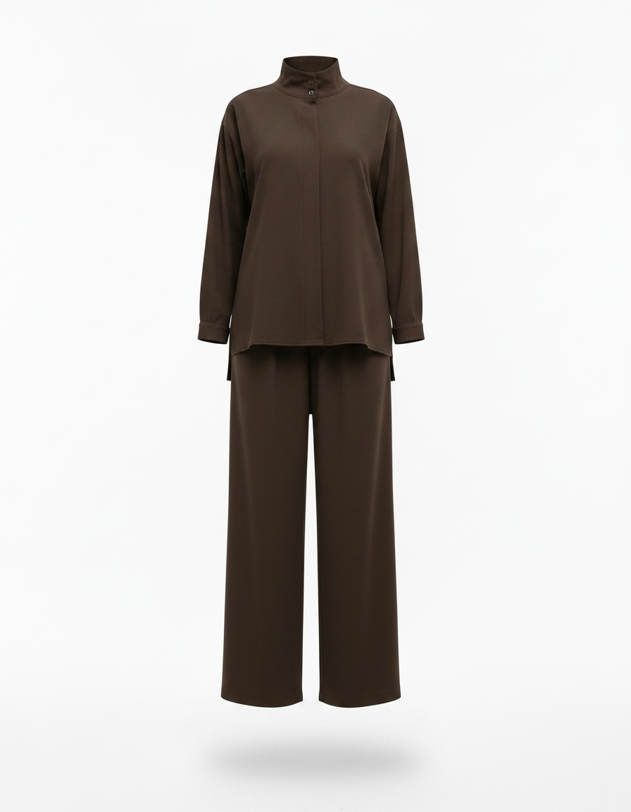 Atheer Everyday Maxi Co-ord Set – Button-Front Long Sleeve  Elora