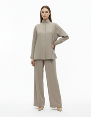 Atheer Everyday Maxi Co-ord Set – Button-Front Long Sleeve