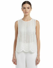 Sleeveless Blouse  Voile