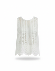 Sleeveless Blouse  Voile
