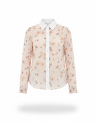 Hind Floral Shirt – Button-Front Collared  Elora