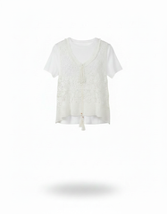 Tshirt with Knitted Vest  Elora