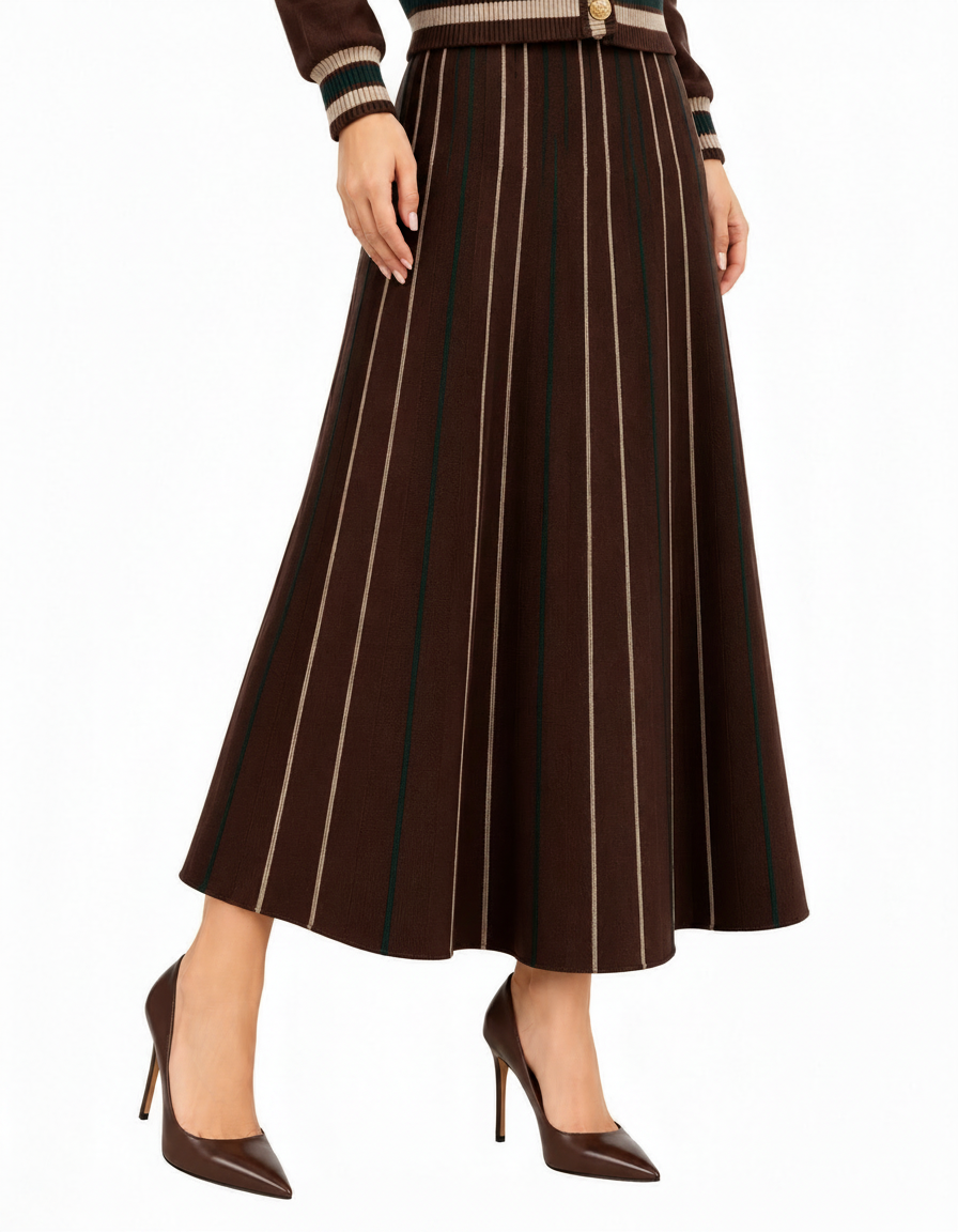 Jawaher Striped Skirt – Pull-On  Elora