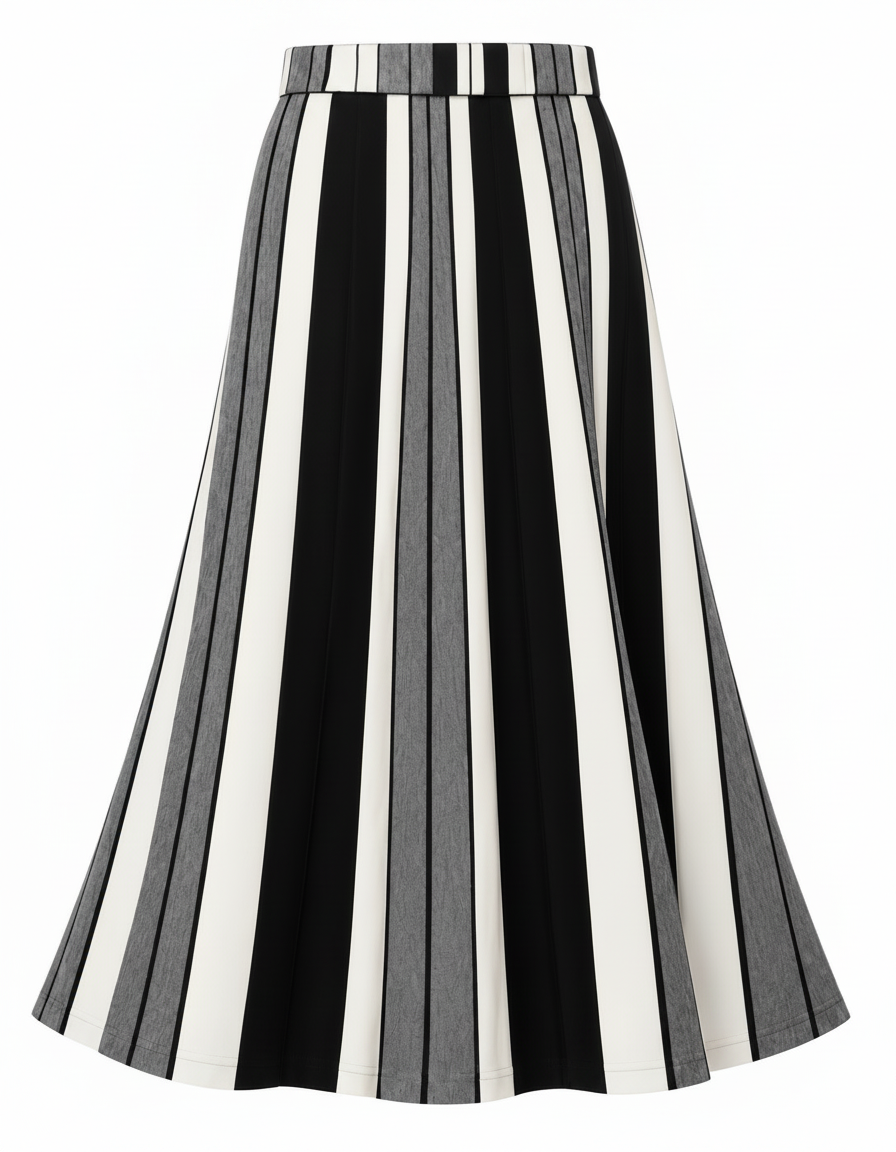 Jinan Striped Skirt – Pull-On  Elora