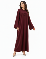 Farha Viscose Maxi Dress – Long Sleeve  Elora