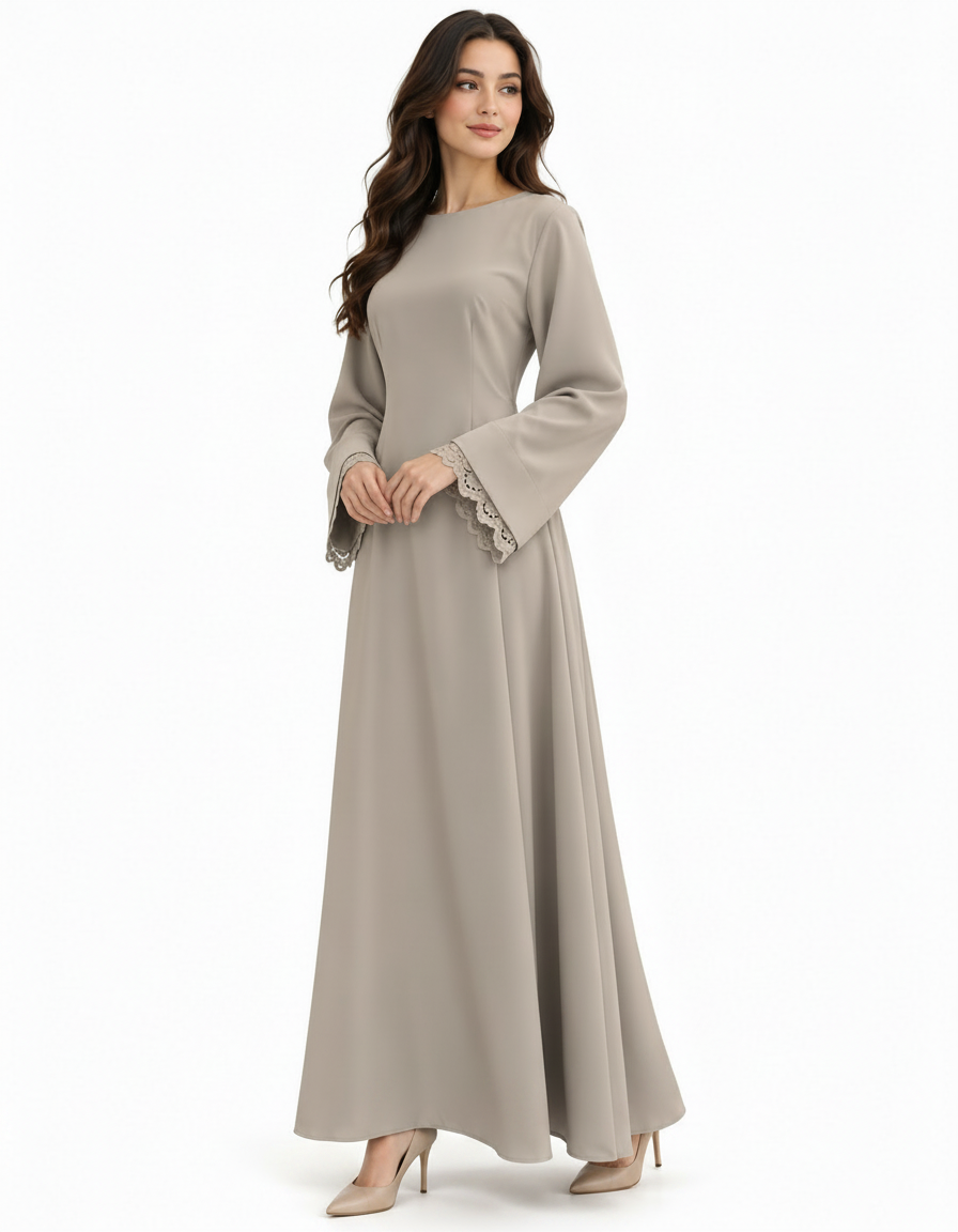 Kawkab Everyday Maxi Dress – Long Sleeve  Elora