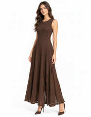 Amaal Knitted Dress – Slim Fit Sleeveless  Elora