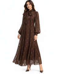 Badriya Floral Maxi Dress – Long Sleeve  Elora