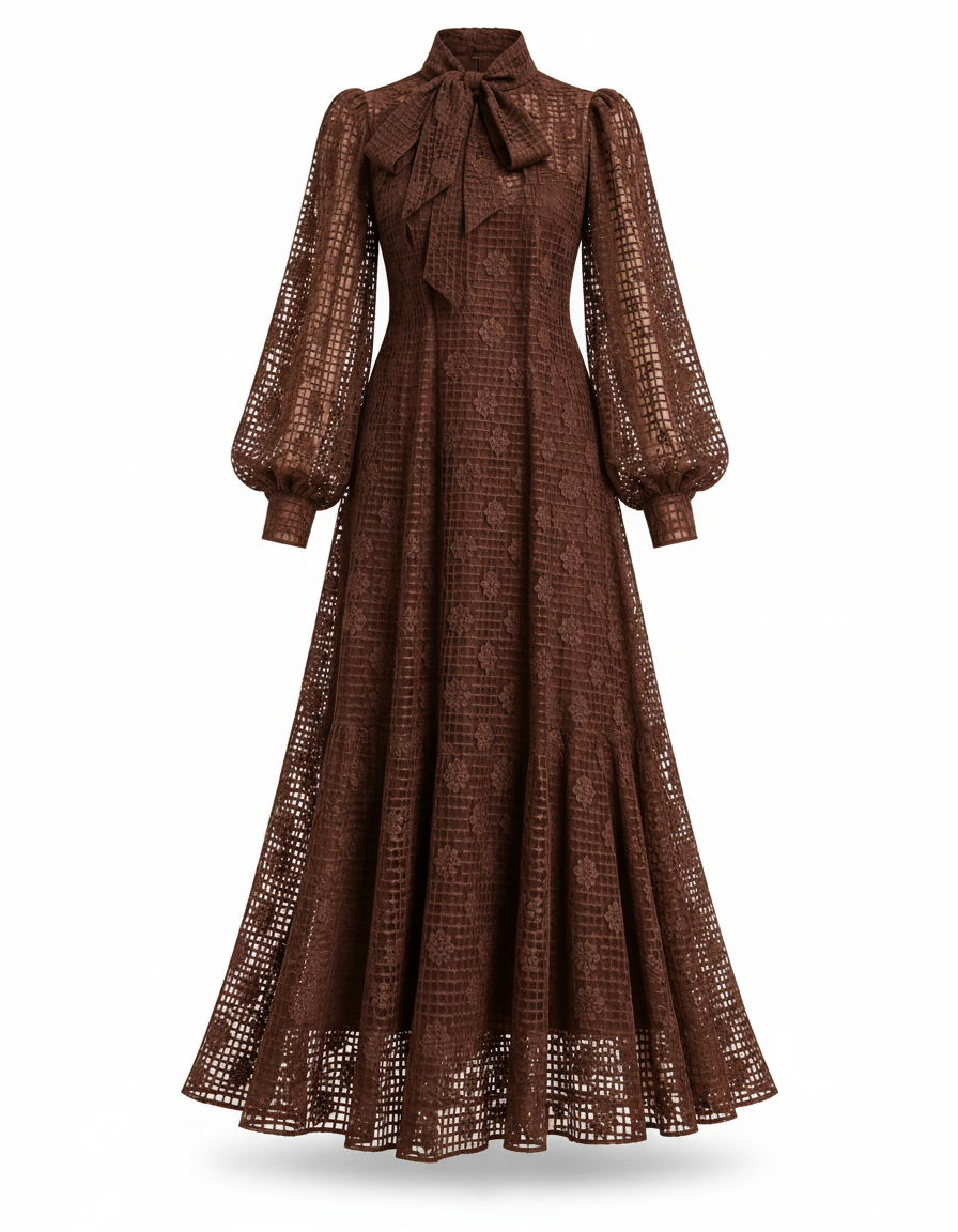 Badriya Floral Maxi Dress – Long Sleeve  Elora