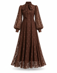 Badriya Floral Maxi Dress – Long Sleeve  Elora