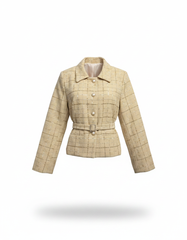 Hayat Elegant Midi Jacket – Button-Front Long Sleeve