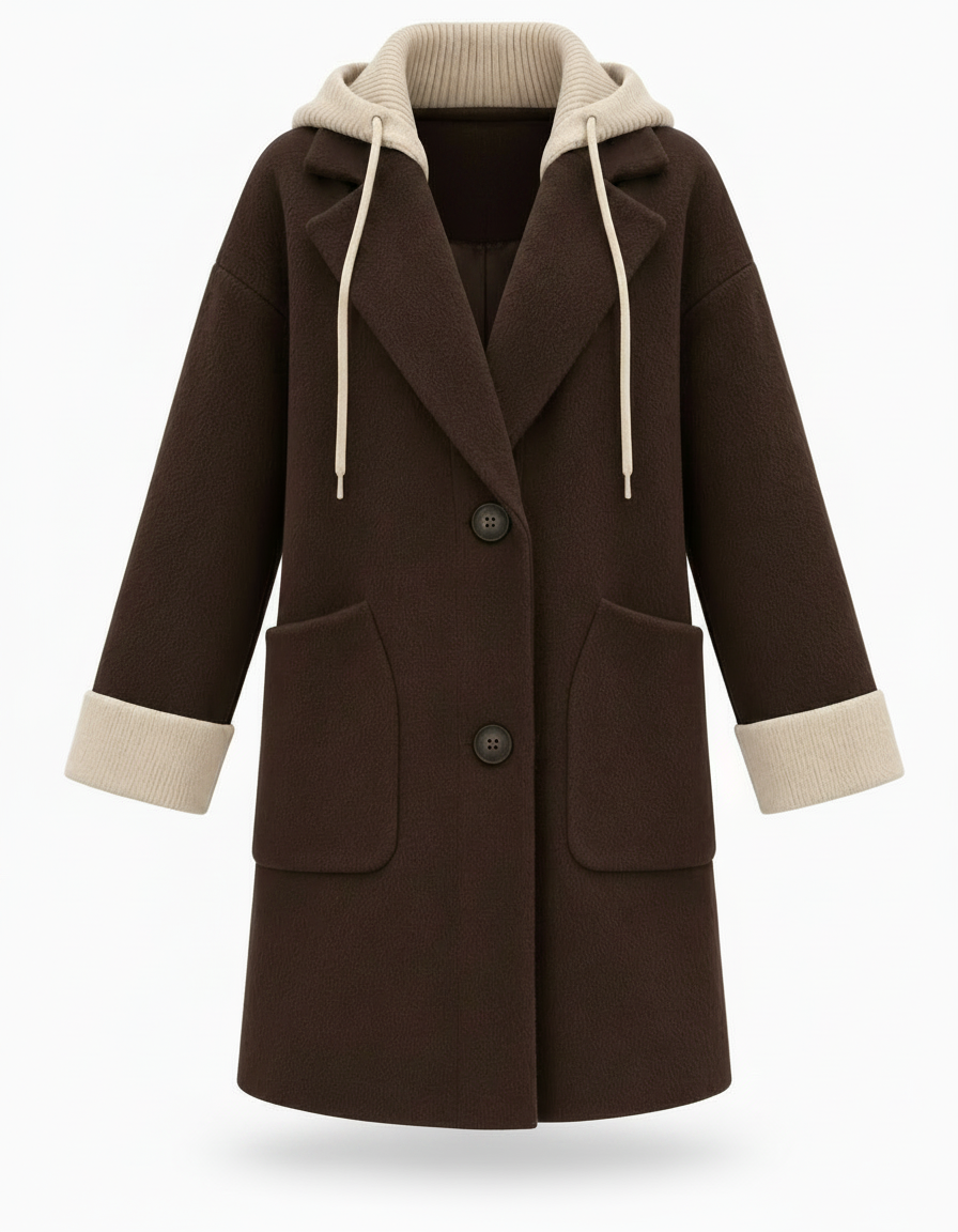 Salsabil Everyday Midi Jacket – Button-Front V-Neck  Elora