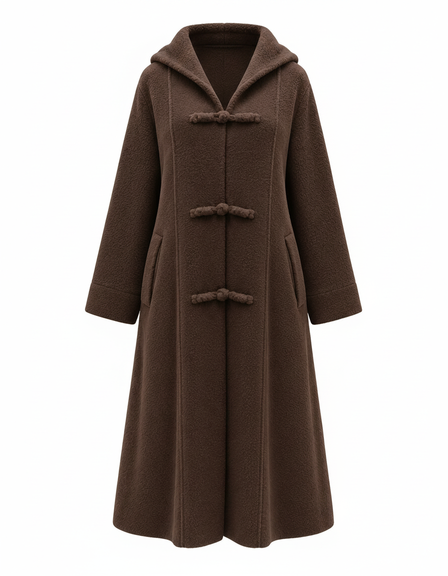 Sultana Classic Maxi Jacket – Relaxed Fit V-Neck  Elora