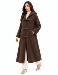 Sultana Classic Maxi Jacket – Relaxed Fit V-Neck  Elora