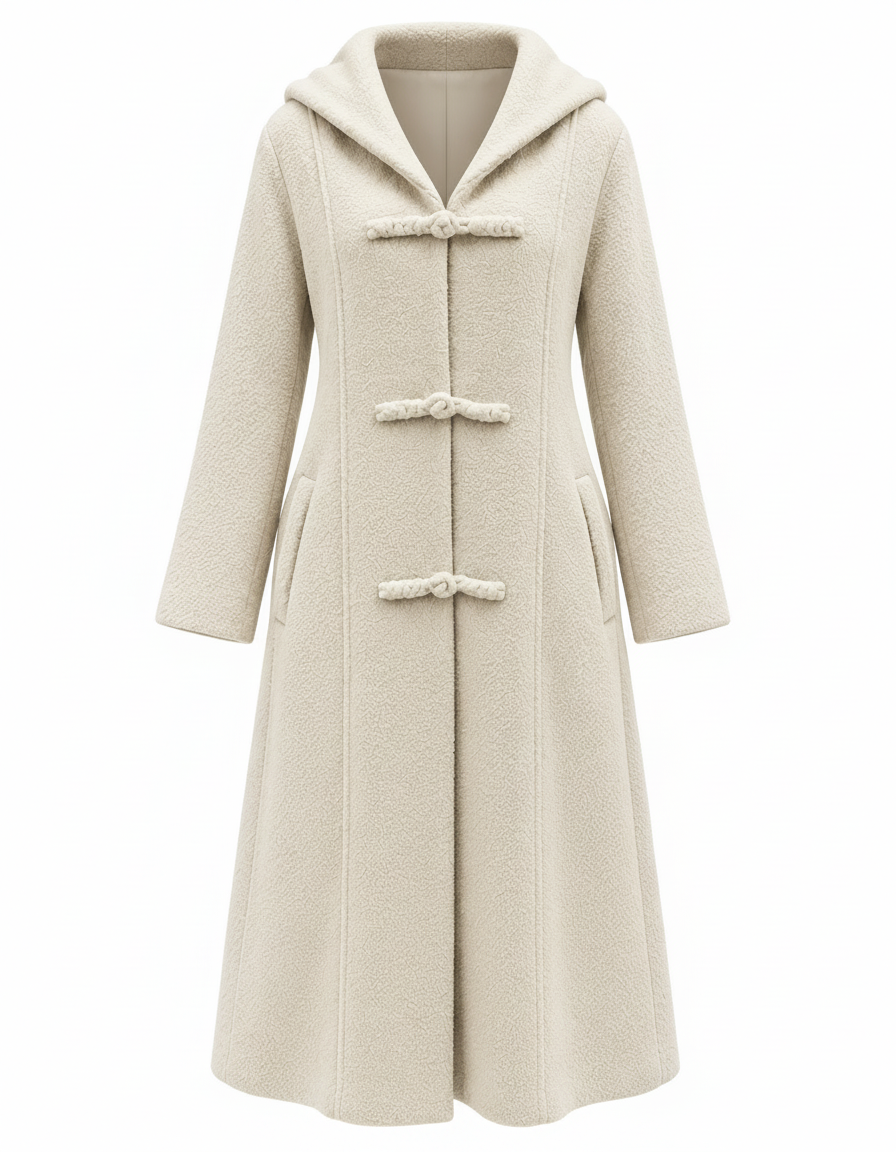 Sultana Classic Maxi Jacket – Relaxed Fit V-Neck  Elora