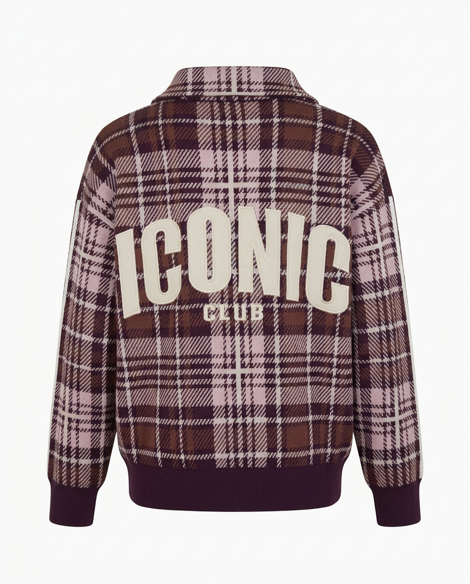 Wajd Plaid Jacket – Long Sleeve  Elora