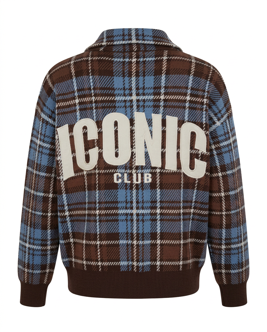 Wajd Plaid Jacket – Long Sleeve  Elora