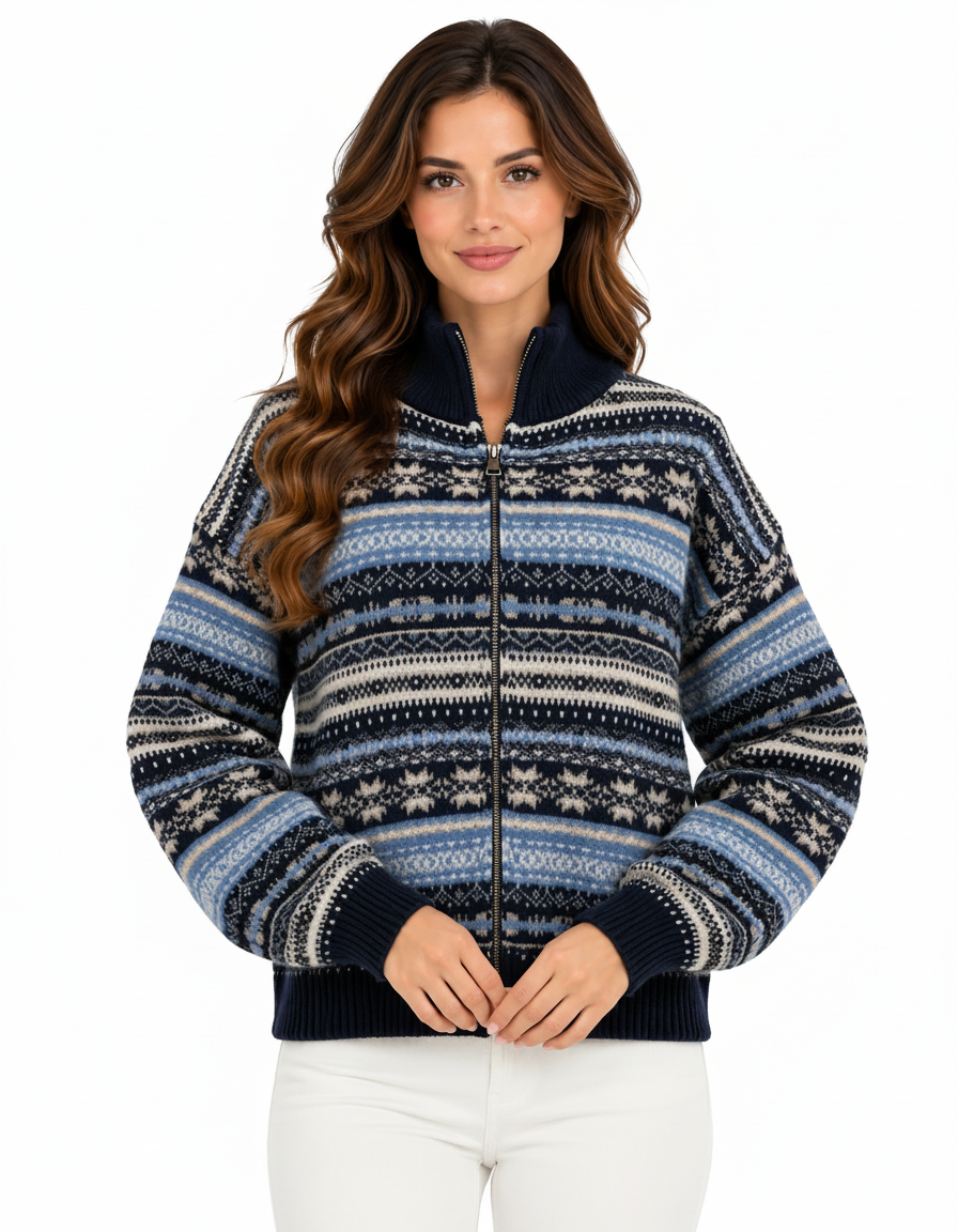 Wisam Abstract Jacket – Long Sleeve  Elora