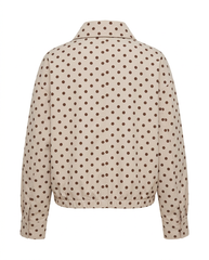 Zeenat Polka Dot Jacket – High Neck  Elora