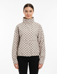 Zeenat Polka Dot Jacket – High Neck  Elora