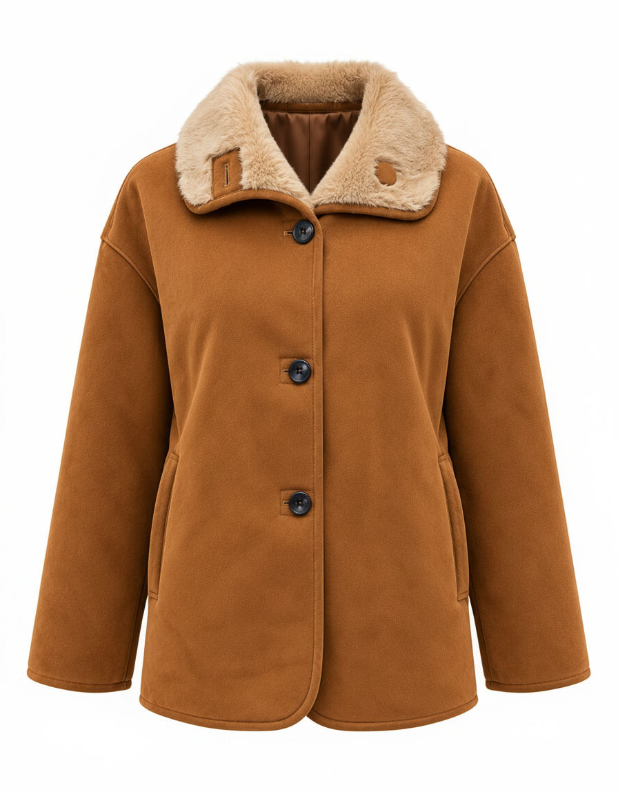 Maysa Everyday Jacket – Button-Front Collared  Elora