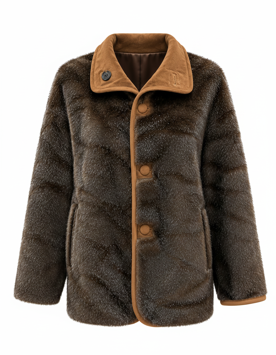 Maysa Everyday Jacket – Button-Front Collared  Elora